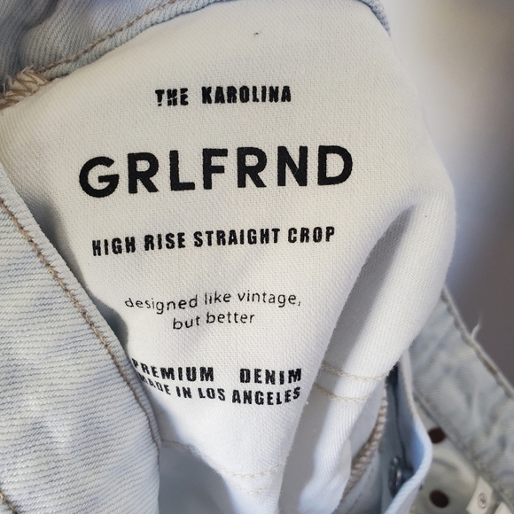 GRLFRND High Rise Straight Leg Crop in Ojai JEANS - Picture 10 of 12
